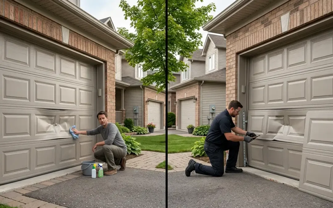 Garage Door Panel Damage: DIY Fixes vs Professional Repair in Ottawa
