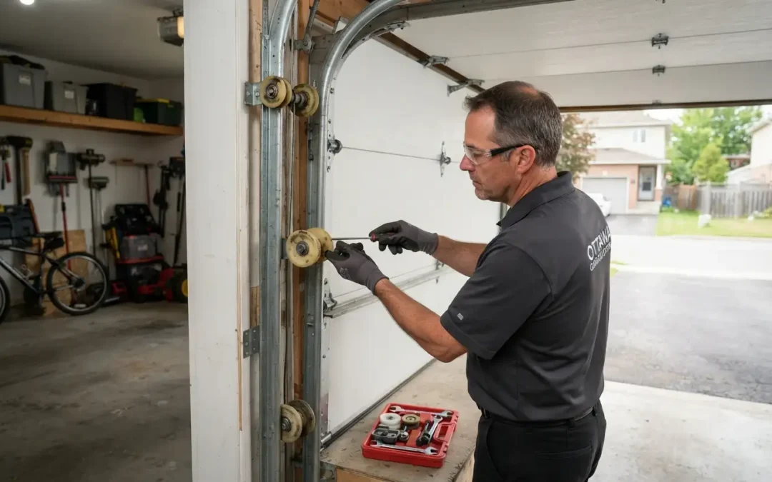 Worn Garage Door Rollers